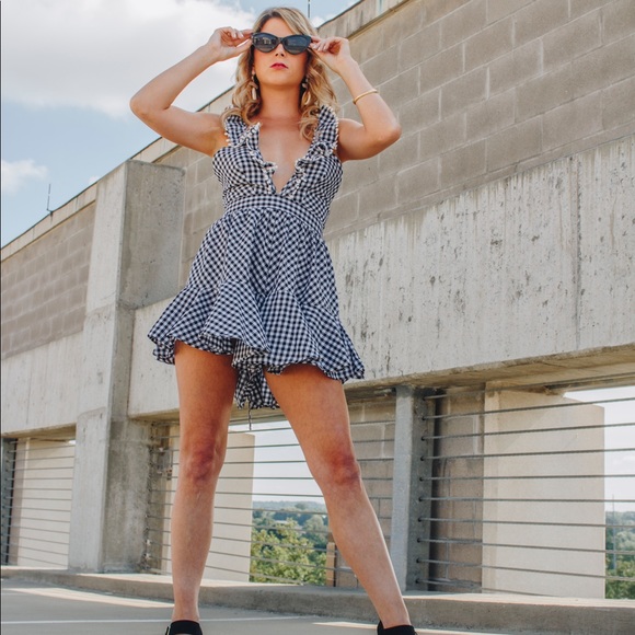 Other - Gingham romper